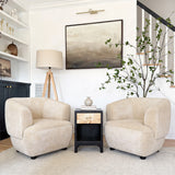Imperial Beige & Natural Floor Lamp