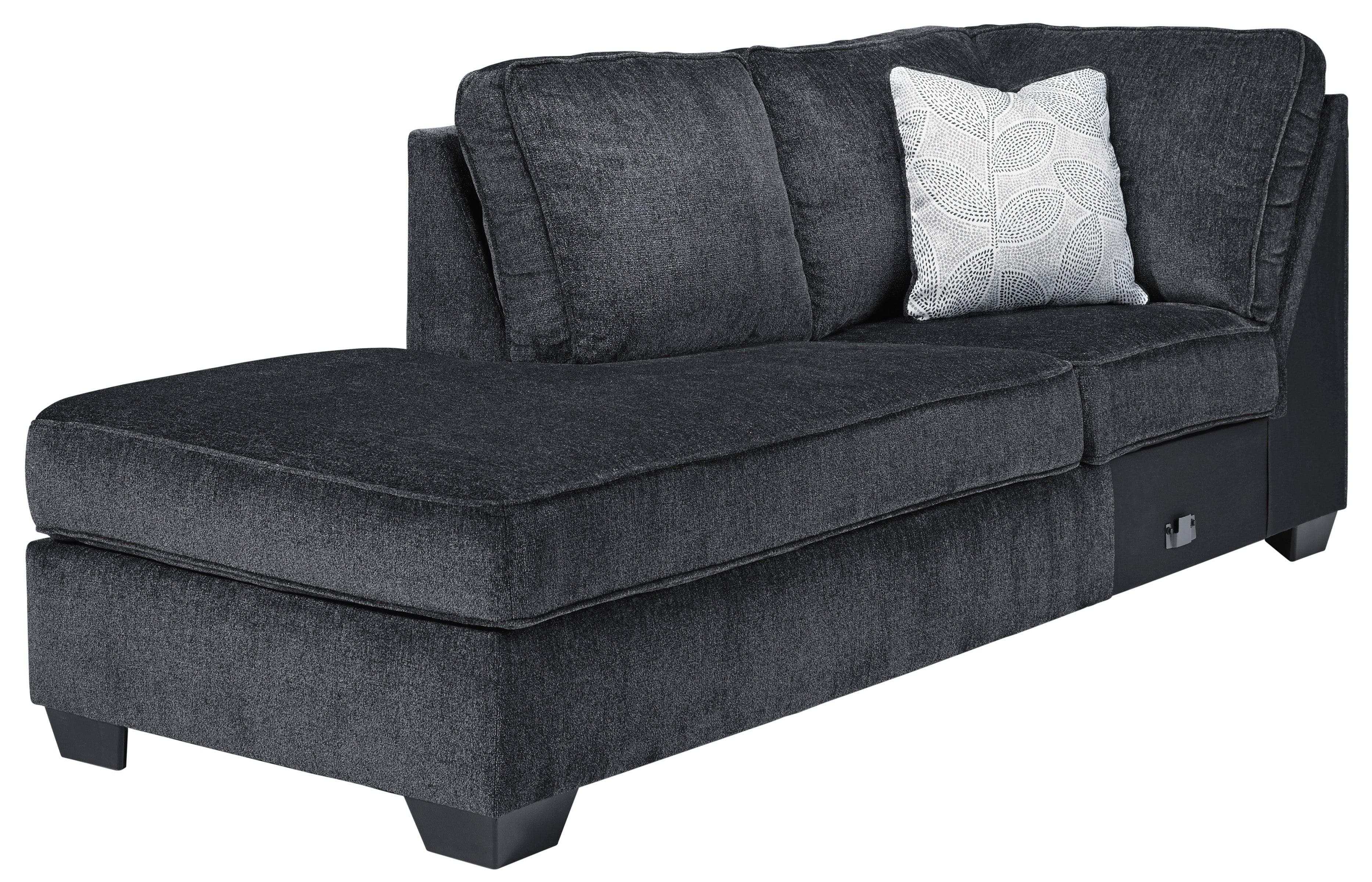 (Online Special Price) Altari Slate 2pc Sectional Sofa w/ LAF Chaise - Ornate Home