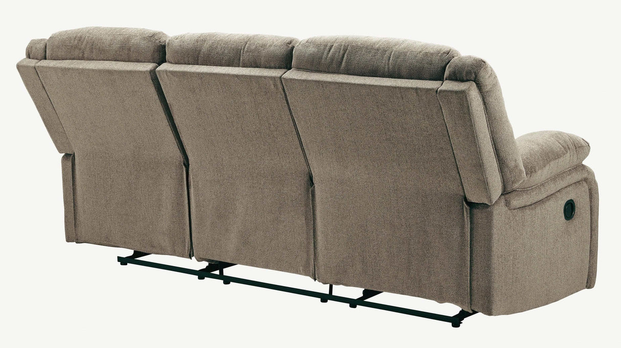 (Online Special Price) Draycoll Pewter Manual Reclining Sofa - Ornate Home