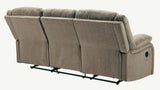 (Online Special Price) Draycoll Pewter Manual Reclining Sofa - Ornate Home