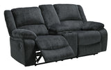 (Online Special Price) Draycoll Slate Manual Reclining Sofa & Loveseat 2pc Set - Ornate Home