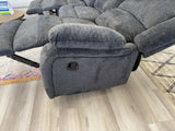 (Online Special Price) Draycoll Slate Manual Reclining Sofa & Loveseat 2pc Set - Ornate Home