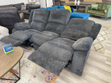 (Online Special Price) Draycoll Slate Manual Reclining Sofa & Loveseat 2pc Set - Ornate Home