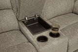 (Online Special Price) Draycoll Pewter Manual Reclining Sofa & Loveseat 2pc Set - Ornate Home