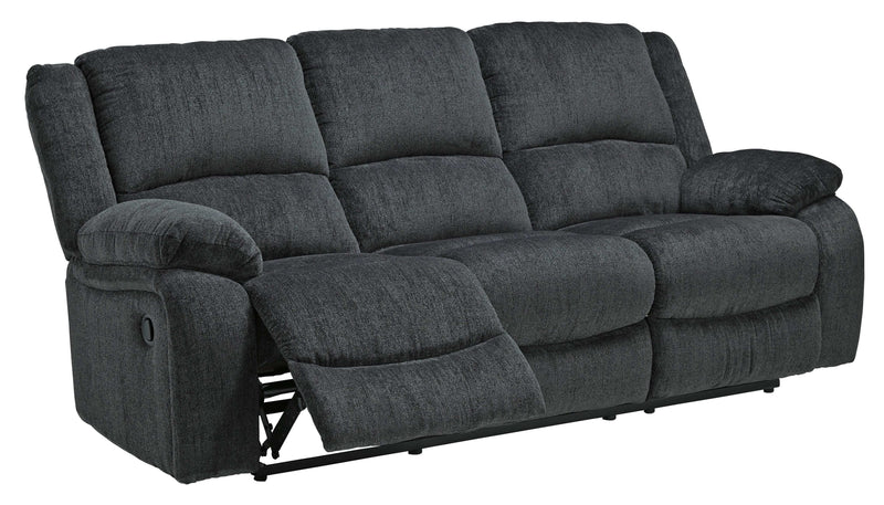 (Online Special Price) Draycoll Slate Manual Reclining Sofa & Loveseat 2pc Set - Ornate Home