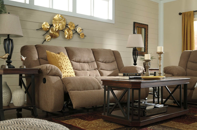 (Online Special Price) Tulen Mocha Manual Reclining Sofa & Loveseat - Ornate Home