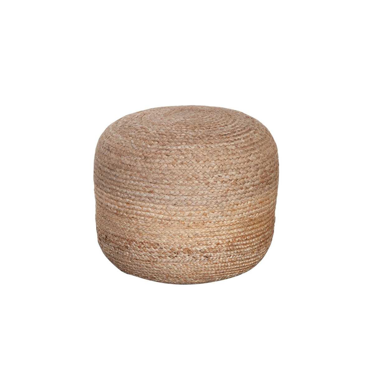 Jute Natural Jute Pouf - Ornate Home