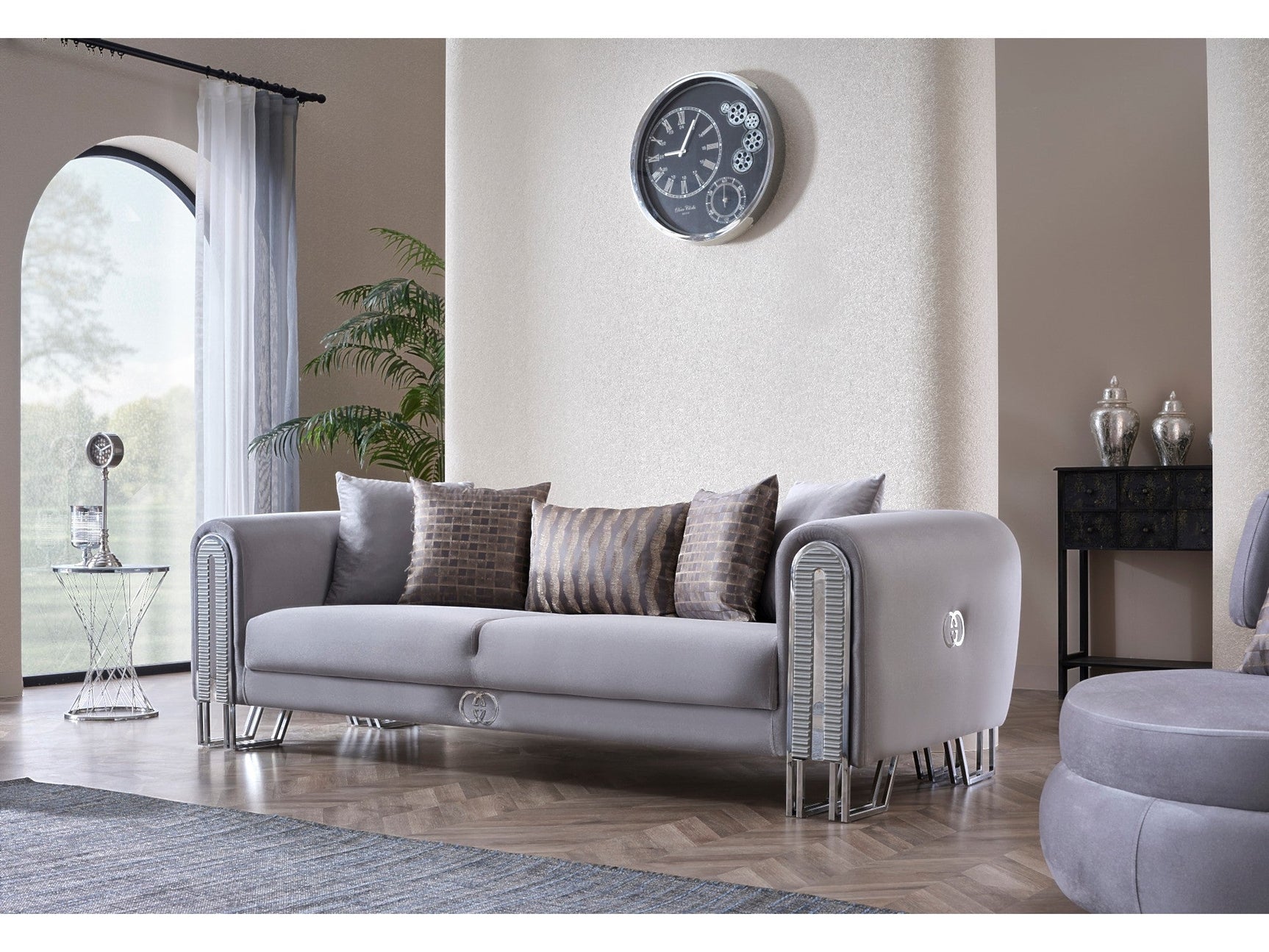 Kapadokya Grey Stationary Sofa