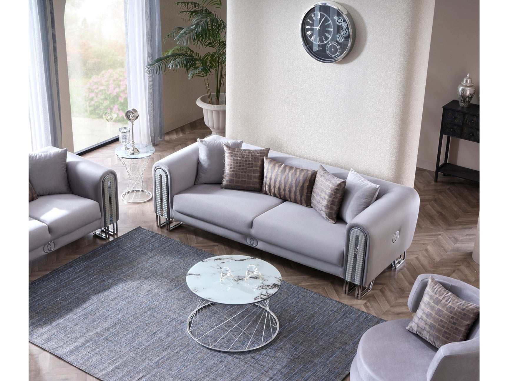 Kapadokya Grey Stationary Sofa