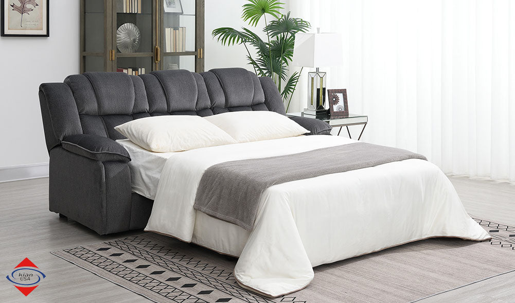 Midway Pewter Fabric Queen Sleeper Sofa