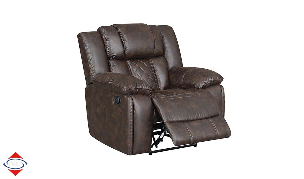 Torrey Hickory Fabric Gliding Reclining Chair
