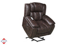 Torrey Hickory Fabric Power Lift Recliner