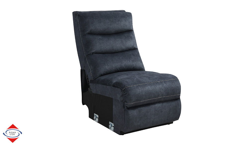 Vernal Thunder Fabric 6-Pc Power Reclining Sectional with 2 Power Recliners