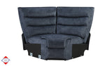 Vernal Thunder Fabric 6-Pc Power Reclining Sectional with 3 Power Recliners