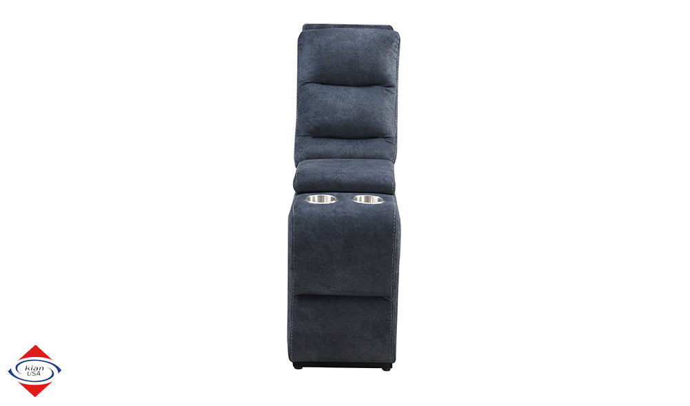 Vernal Thunder Fabric 6-Pc Power Reclining Sectional with 2 Power Recliners