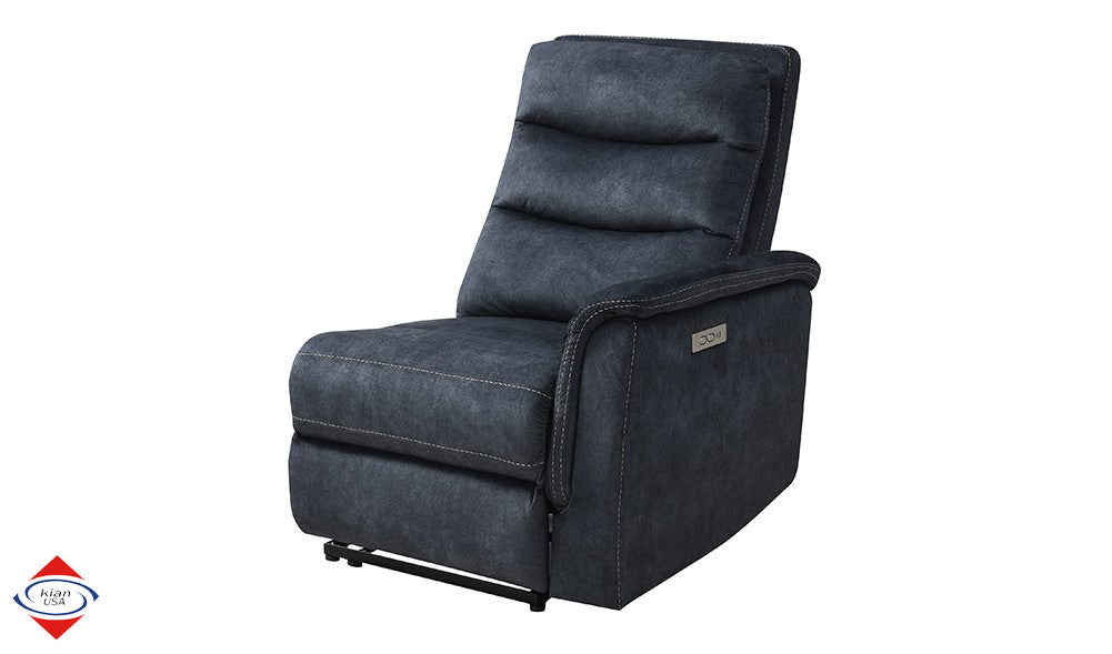 Vernal Thunder Fabric 6-Pc Power Reclining Sectional with 2 Power Recliners