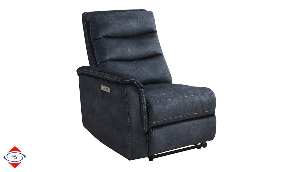 Vernal Thunder Fabric 6-Pc Power Reclining Sectional with 2 Power Recliners