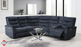 Vernal Thunder Fabric 6-Pc Power Reclining Sectional with 2 Power Recliners