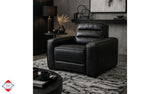 Sandy Black Fabric Dual Power Reclining Chair