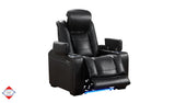 Snowbird Black Fabric Dual Power Reclining Chair