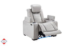 Brighton Smoke Fabric Dual Power Reclining Chair