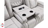 Brighton Smoke Fabric Dual Power Reclining Sofa & Loveseat