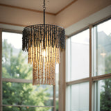 Bizu Black & Beige Ceiling Lamp