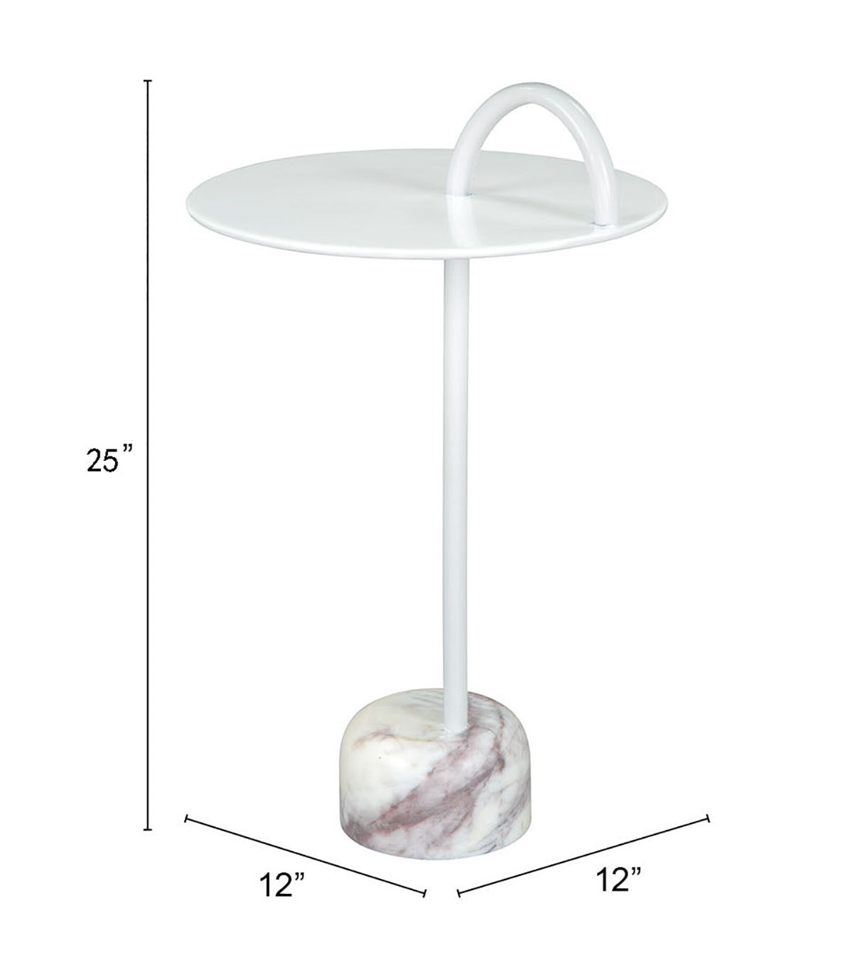 Will White Side Table