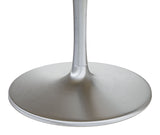 Metropolis Gray & Silver Dining Table (60")