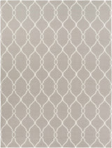 Lamy Beige Trellis Wool Rug - Clearance