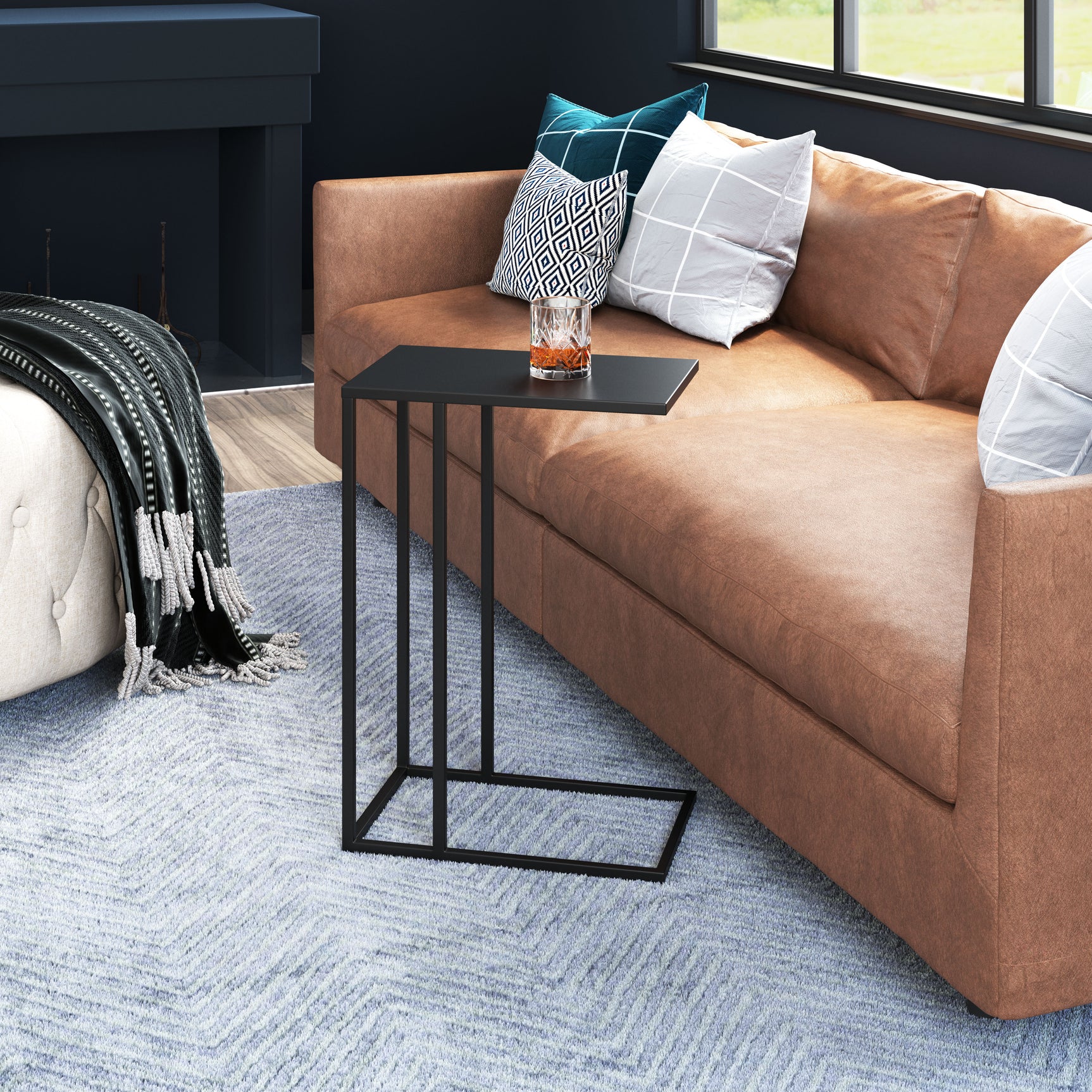 Atom Black Side Table