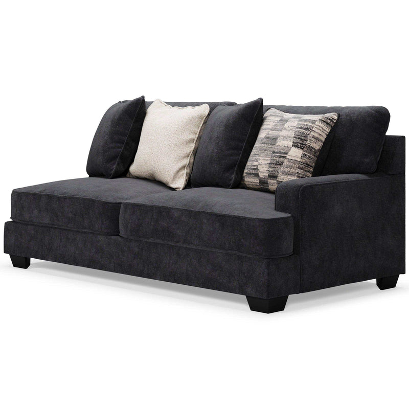 (Online Special Price) Lavernett Charcoal 4pc Sectional Sofa - Ornate Home