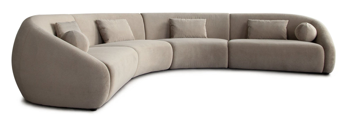 Lena Fawn Alpaca 4-Pc Sectional - Ornate Home