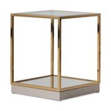 Savannah Breeze Gold End Table