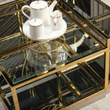 Savannah Breeze Gold Short Cocktail Table (Set of 2)