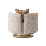 Savannah Breeze Gold/Cashmere Swivel Chair