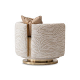 Savannah Breeze Gold/Cashmere Swivel Chair