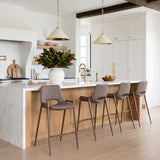 Desi Brown & Walnut Counter Stool (Set of 2)