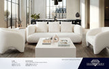 Link Ivory Fabric Sofa - Ornate Home