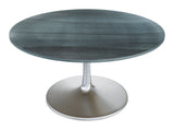 Metropolis Gray & Silver Dining Table (60")