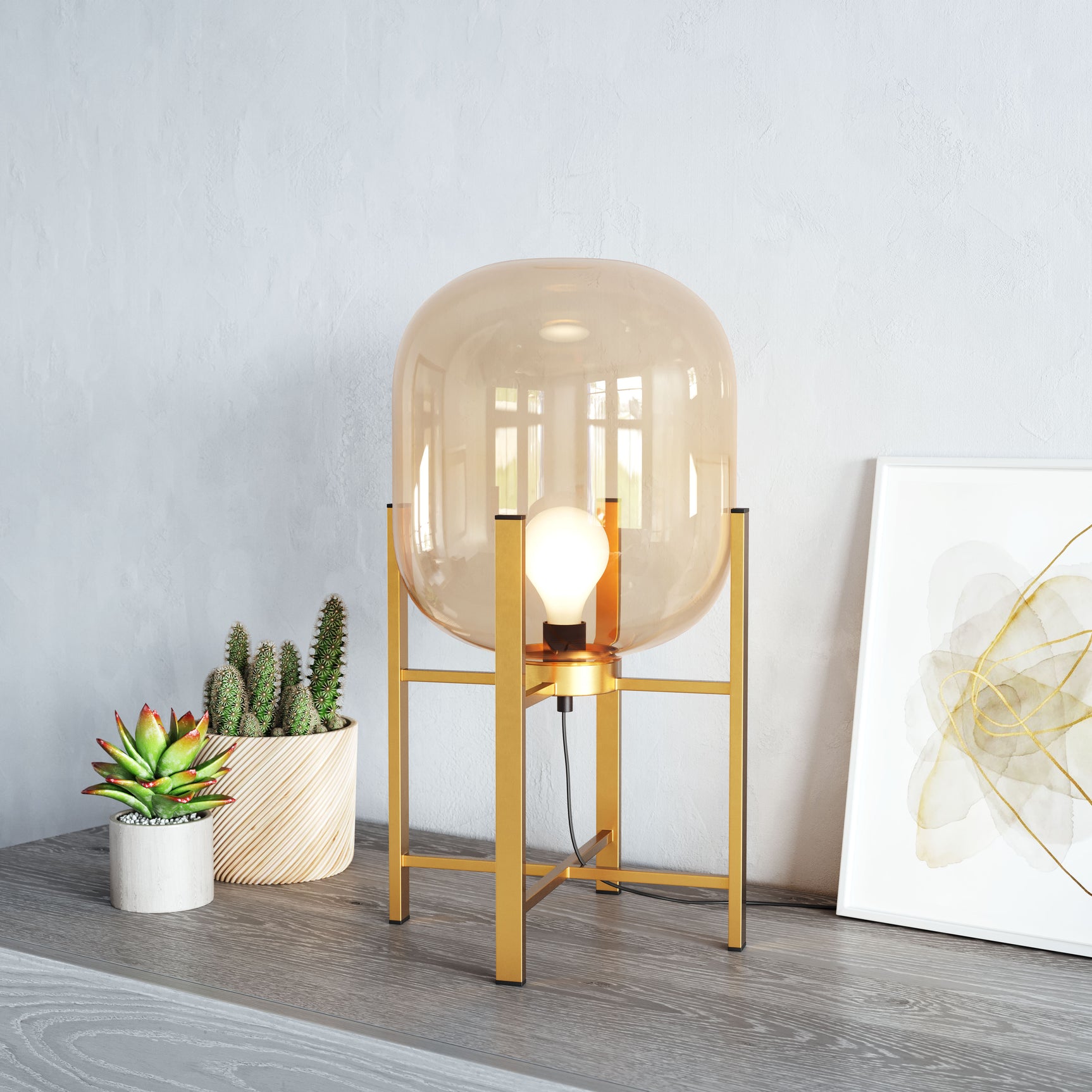 Wonderwall Gold Table Lamp