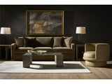 Eclipse Black Nickel 46" Wide Cocktail Table
