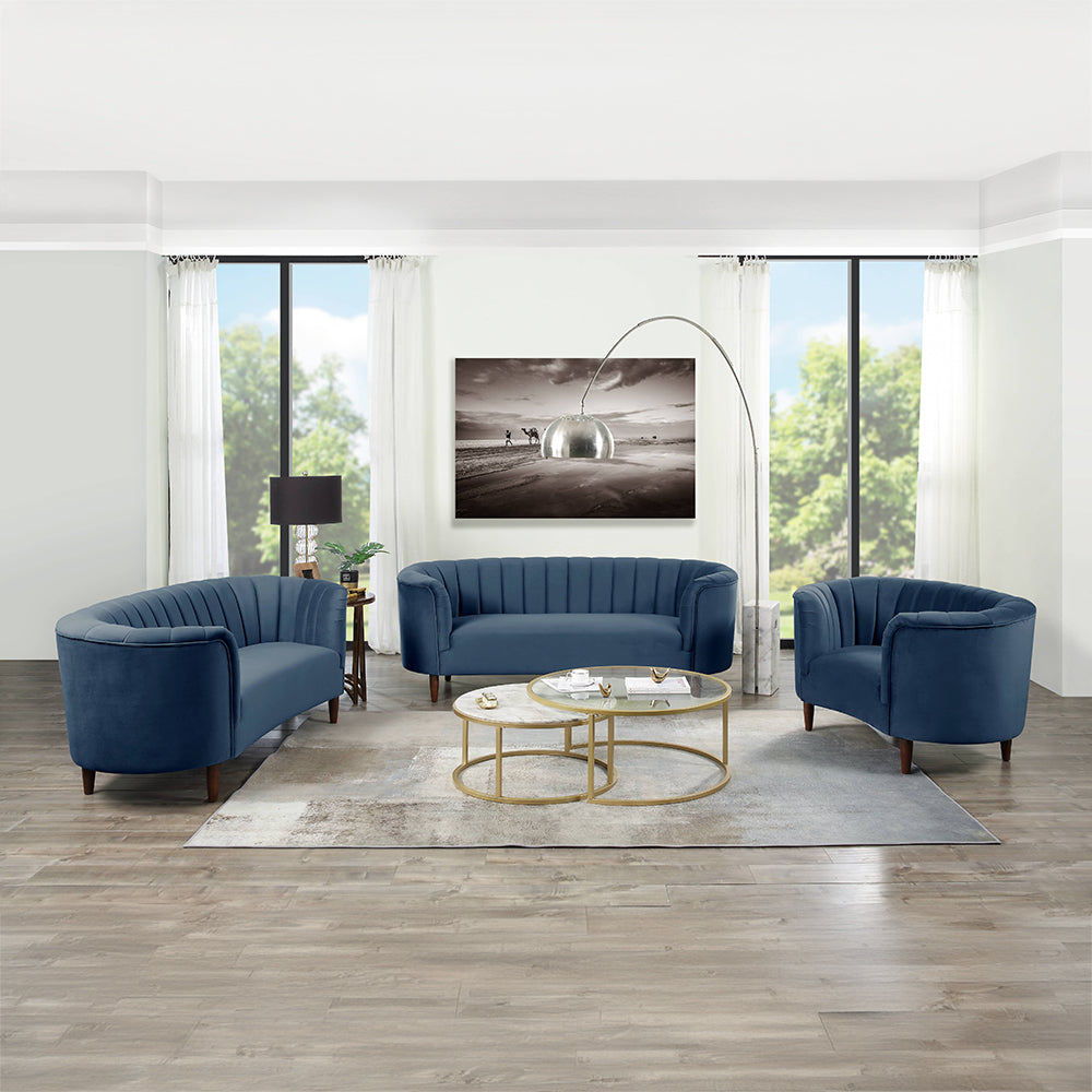 Millephri Blue Sofa