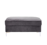 Bovasis Gray Ottoman