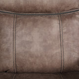 Dollum Two Tone Chocolate Motion Sectional Sofa