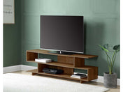 Abhay Walnut Tv Stand - Ornate Home