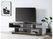 Abhay Grey Oak Tv Stand - Ornate Home