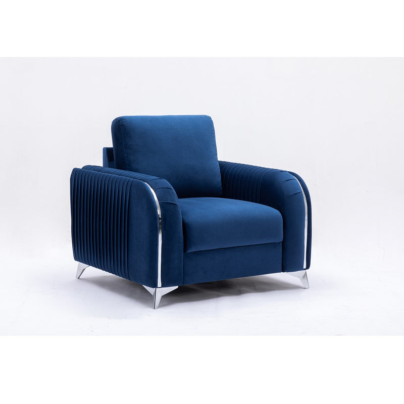 Wenona Blue Chair - Ornate Home