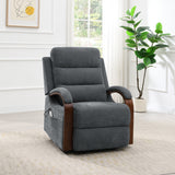 Kayla Gray Power Recliner w/Lift & Heating & Massage