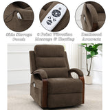 Kayla Chocolate Power Recliner w/Lift & Heating & Massage